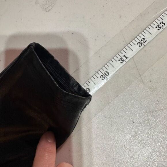 Spanx Faux Leather Leggings Compression Coated Slimming Size Size Medium Black - Picture 13 of 13